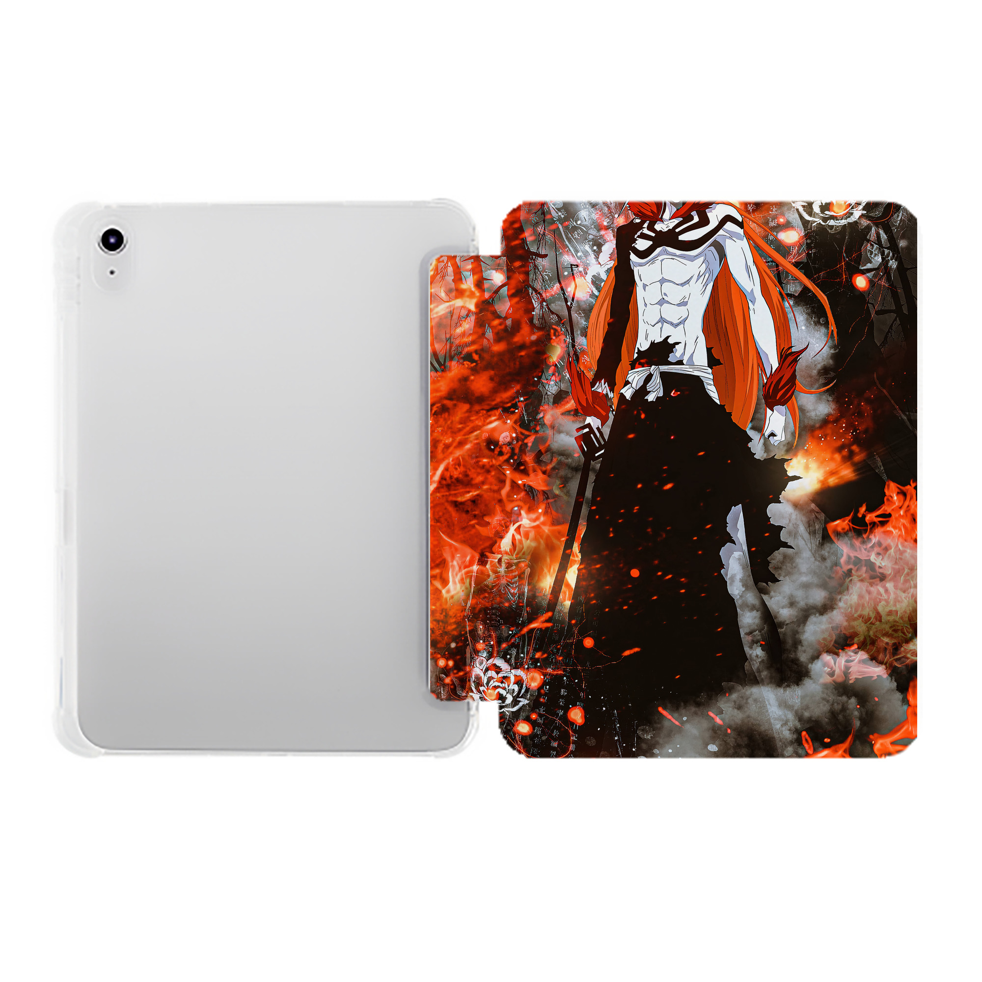 （画像用） ブリーチ BLEACH IPad ケース ペン収納付き 三つ折りスタンド PUレザー×シリコン 対応機種9.5/10.5/10.9インチ